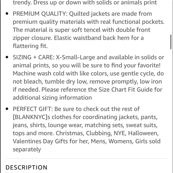 BlankNYC  quilted jacket - Picture 6 of 8